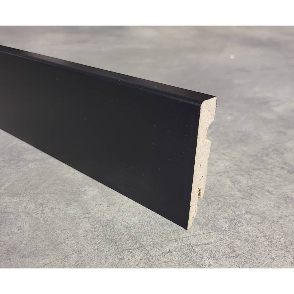 Listwa MDF ERGO 80 Czarna matowa , 5902537599031