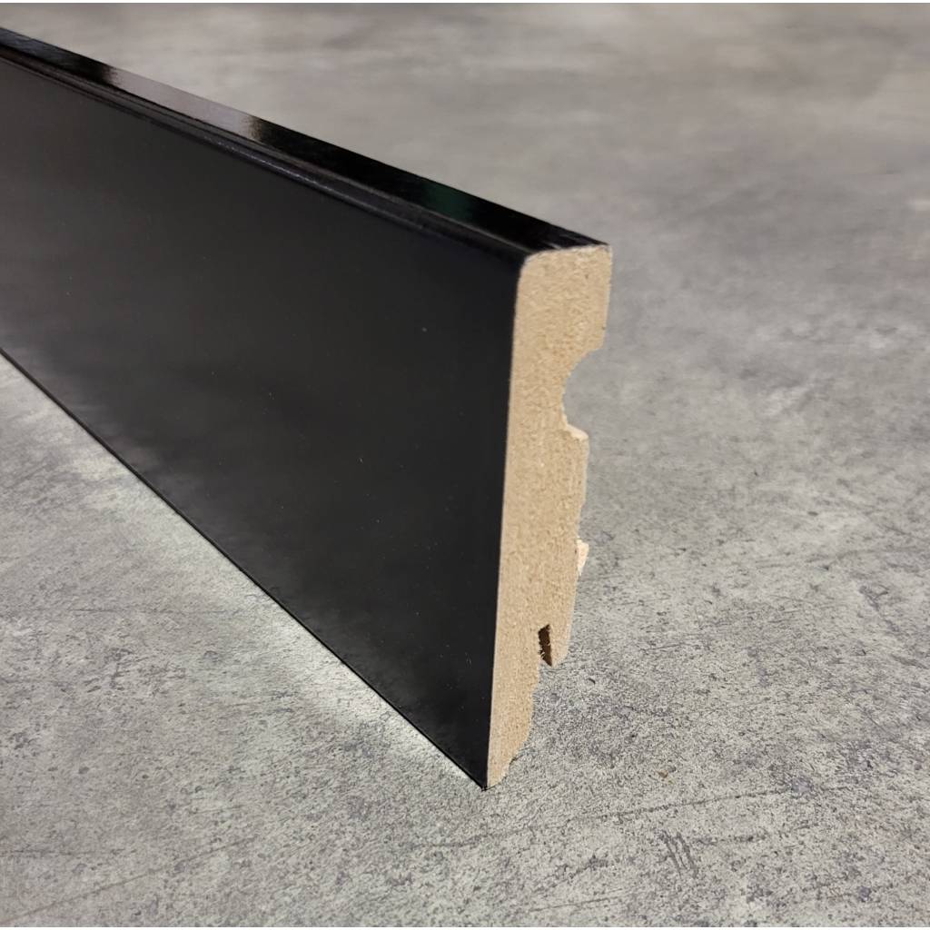 Listwa MDF ERGO 80 Czarna połysk , 5902537599048