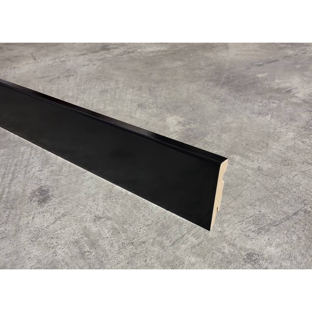 Listwa MDF ERGO 80 Czarna połysk , 5902537599048
