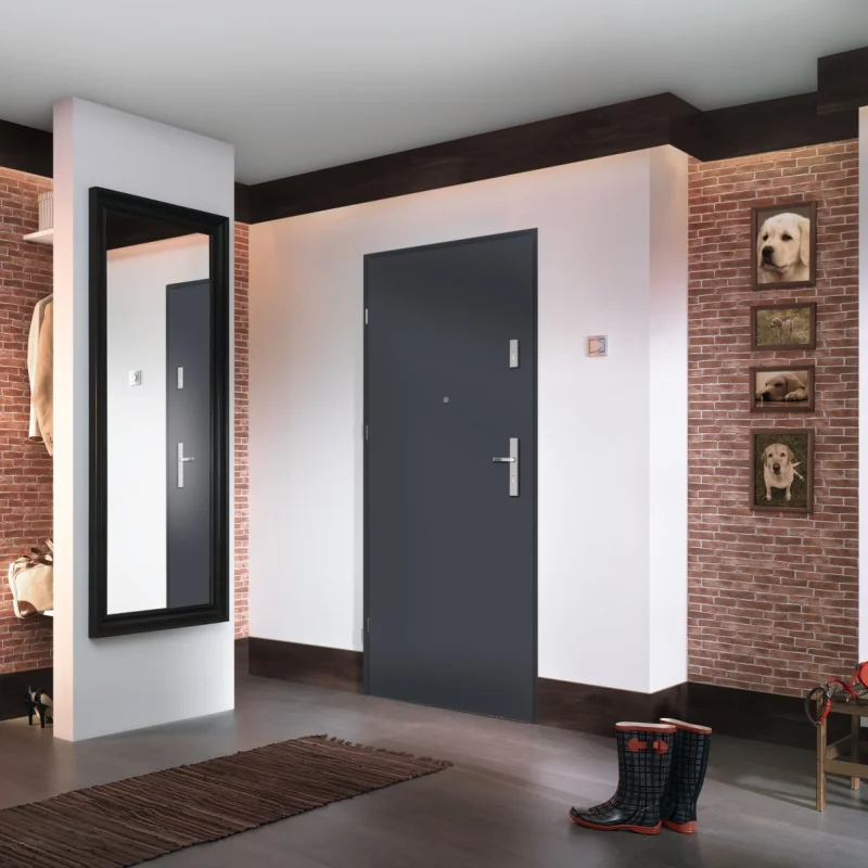 Drzwi Wejściowe Agat Lewe 80 Antracyt, SPEA0P0L082NCJSD30O0