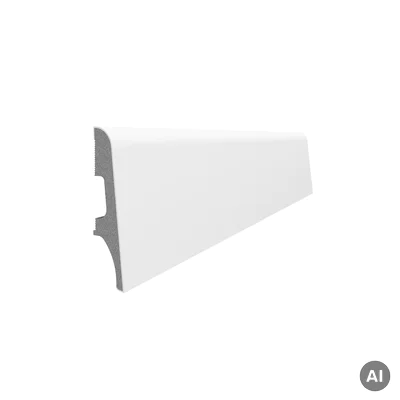 Listwa przypodłogowa Espumo 101 Biała 2,4 m, 101 ESP101 2.4
