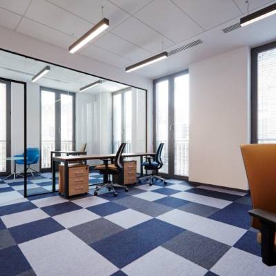 Wykładzina Dywanowa Mevia 50x50 Jasnoszara 2201MEVIA Klasa 32 5.9 mm