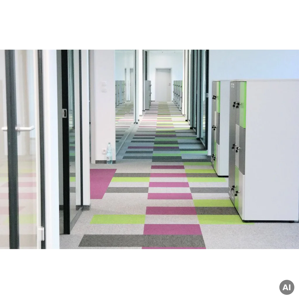 Wykładzina Dywanowa Mevia 50x50 Ciemnoszara Beżowy 5.9 mm Klasa 32, 2203MEVIA