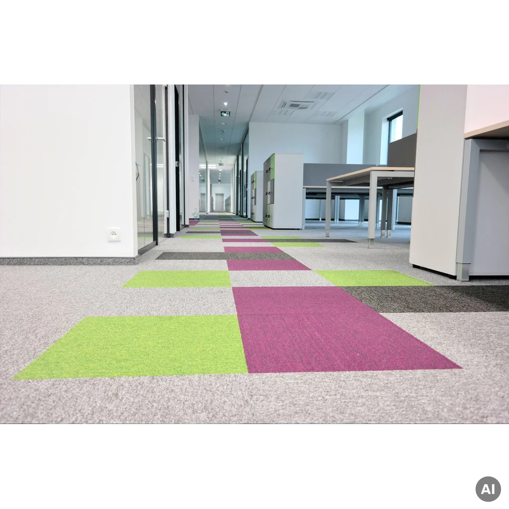 Wykładzina Dywanowa Mevia 50x50 Ciemnoszara Beżowy 5.9 mm Klasa 32, 2203MEVIA