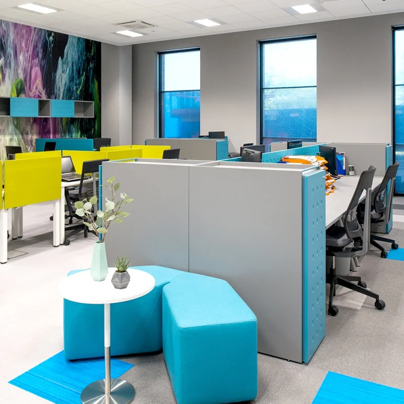 Wykładzina Dywanowa Mevia 50x50 Niebieska 2204MEVIA Klasa 3