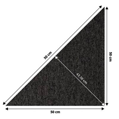 Wykładzina Dywanowa Prime trójkąt Grafitowy 1001PRIME Klasa 33 5.5 mm