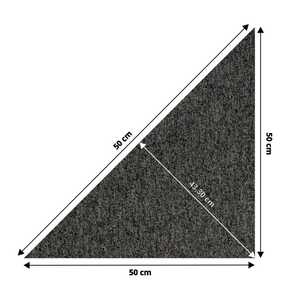 Wykładzina Dywanowa Prime trójkąt Czarny 1002PRIME Klasa 33 5.5 mm
