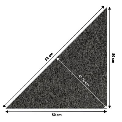 Wykładzina Dywanowa Prime trójkąt Czarny 1002PRIME Klasa 33 5.5 mm