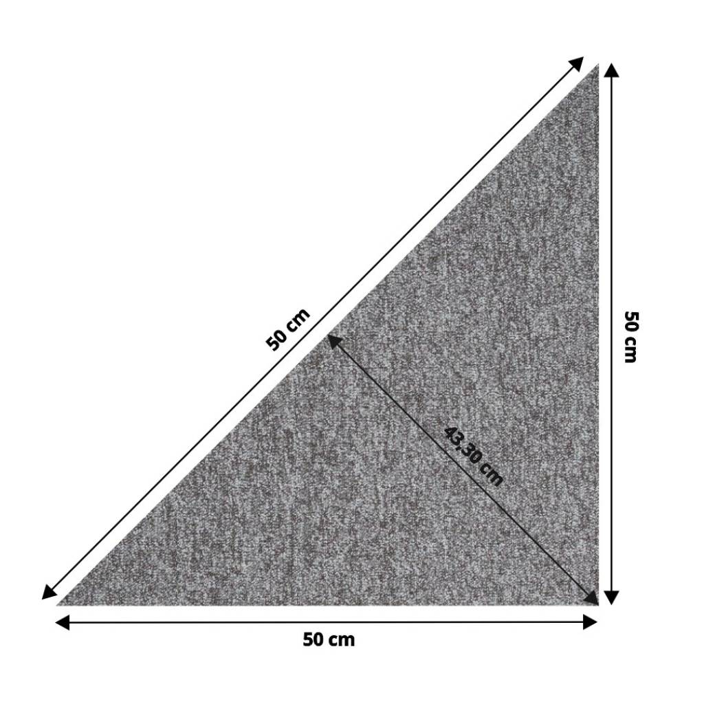 Wykładzina Dywanowa Prime trójkąt Szary 1003PRIME Klasa 33 5.5 mm