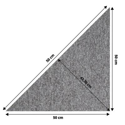 Wykładzina Dywanowa Prime trójkąt Szary 1003PRIME Klasa 33 5.5 mm