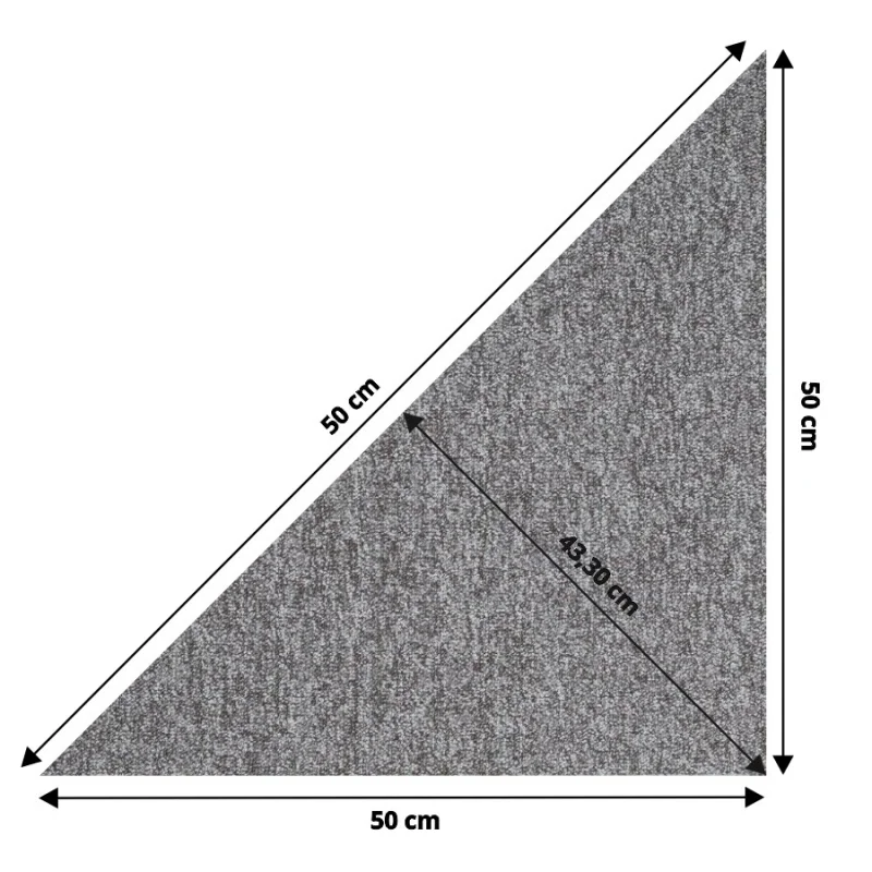 Wykładzina Dywanowa Prime trójkąt Szary 1003PRIME Klasa 3