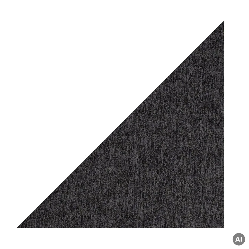 Wykładzina Dywanowa Prime trójkąt Ciemnoszary Ciemnoszary 5.5 mm Klasa 33, 1004PRIME