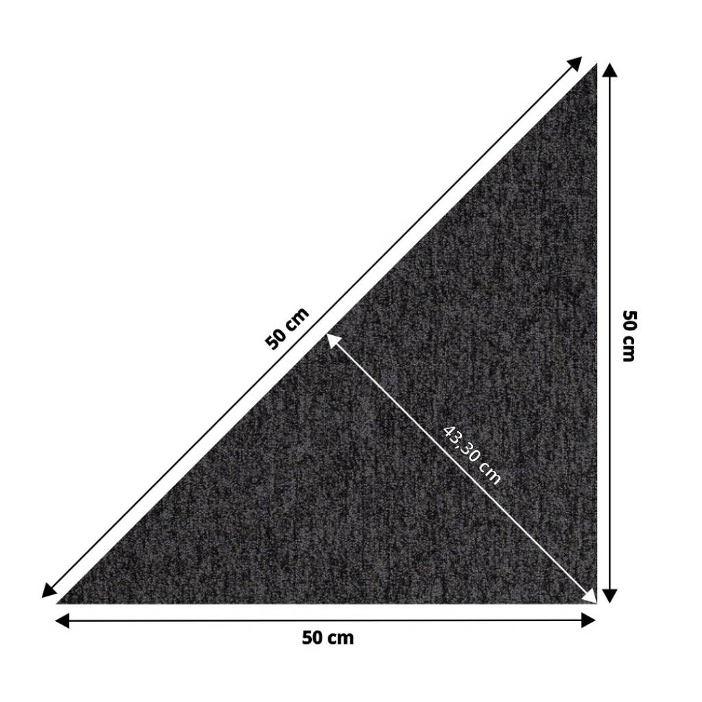 Wykładzina Dywanowa Prime trójkąt Ciemnoszary 1004PRIME Klasa 33 5.5 mm