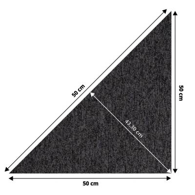 Wykładzina Dywanowa Prime trójkąt Ciemnoszary 1004PRIME Klasa 33 5.5 mm