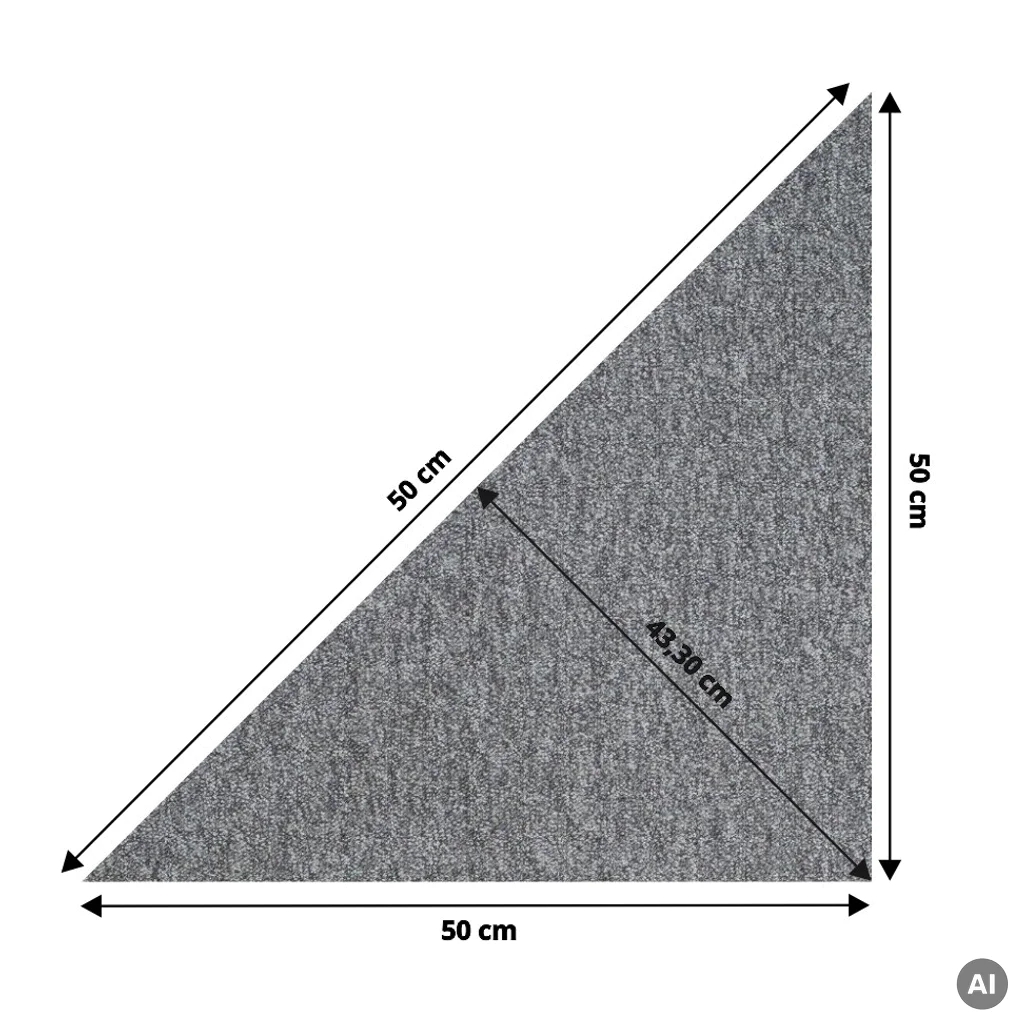 Wykładzina Dywanowa Prime trójkąt Jasnoszary Jasnoszary 5.5 mm Klasa 33, 1005PRIME