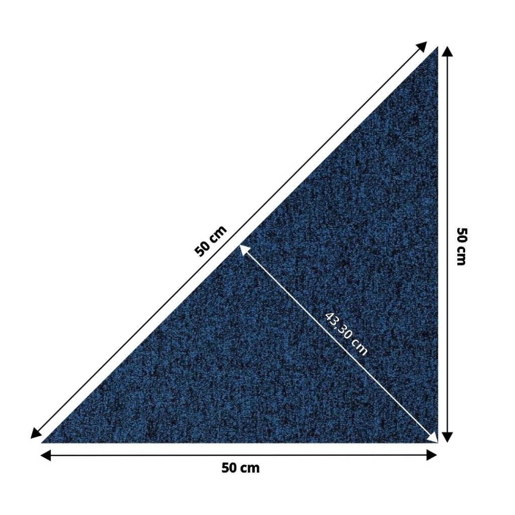 Wykładzina Dywanowa Prime trójkąt Granatowy 1007PRIME Klasa 33 5.5 mm