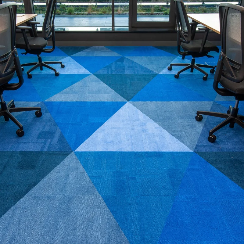 Wykładzina Dywanowa Prime trójkąt Niebieski 1008PRIME Kla