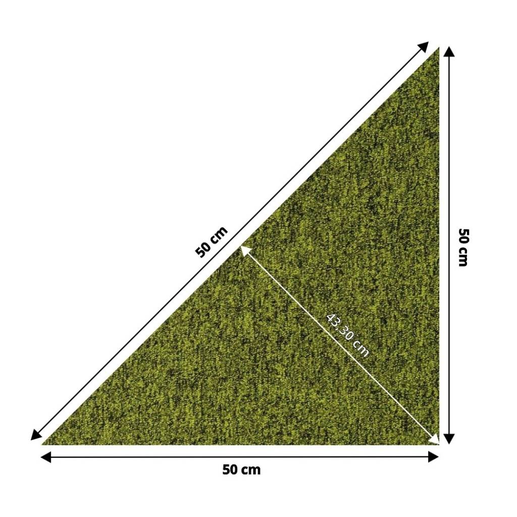 Wykładzina Dywanowa Prime trójkąt Zielony 1011PRIME Klasa 33 5.5 mm