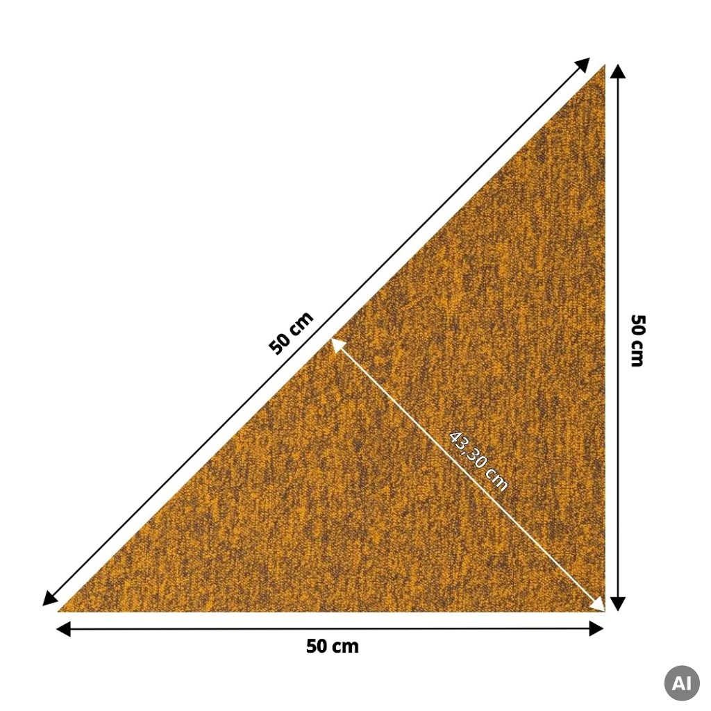 Wykładzina Dywanowa Prime trójkąt Pomarańczowy Pomarańczowy 5.5 mm Klasa 33, 1012PRIME