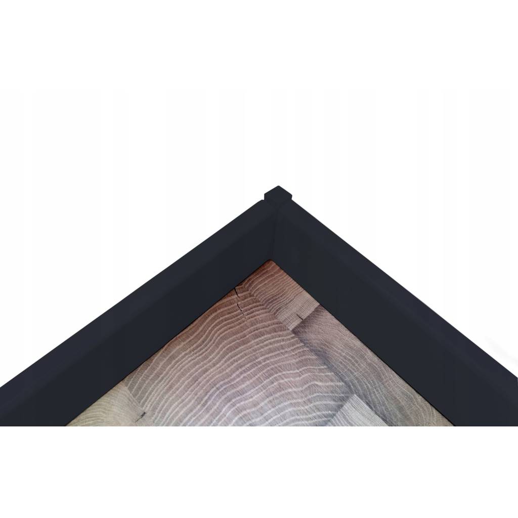 Narożnik do listwy przypodłogowej MDF Ergo Czarny połysk 8 cm, 554613