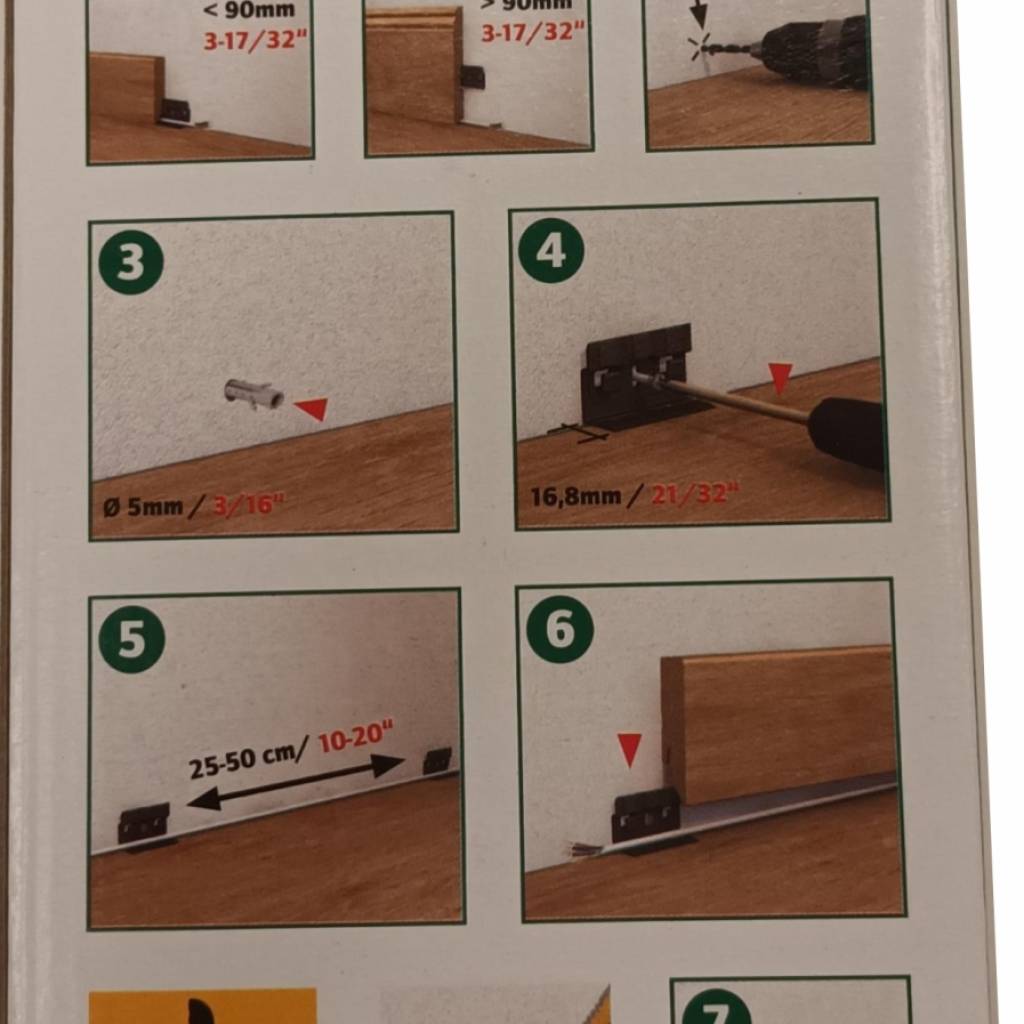 Klamry montażowe do listew MDF Ergo , 712928