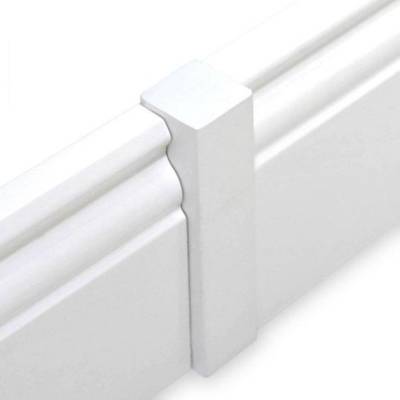 Narożnik do listwy przypodłogowej MDF Ergo Szary matowy 8 cm, 551697