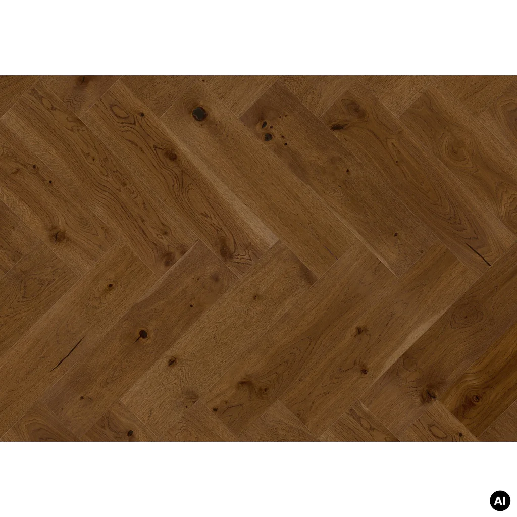 Podłoga drewniana Dąb Brown Sugar Jodła Klasyczna 14 mm, BLC-DBE1-L05-CGR-A14180-V
