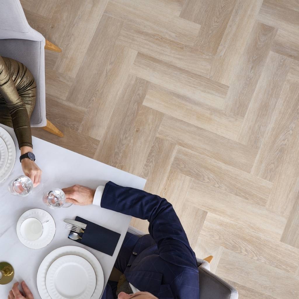 Panele winylowe SPC LVT Jodełka Dąb Stamford CA181 Klasa 33 5 mm