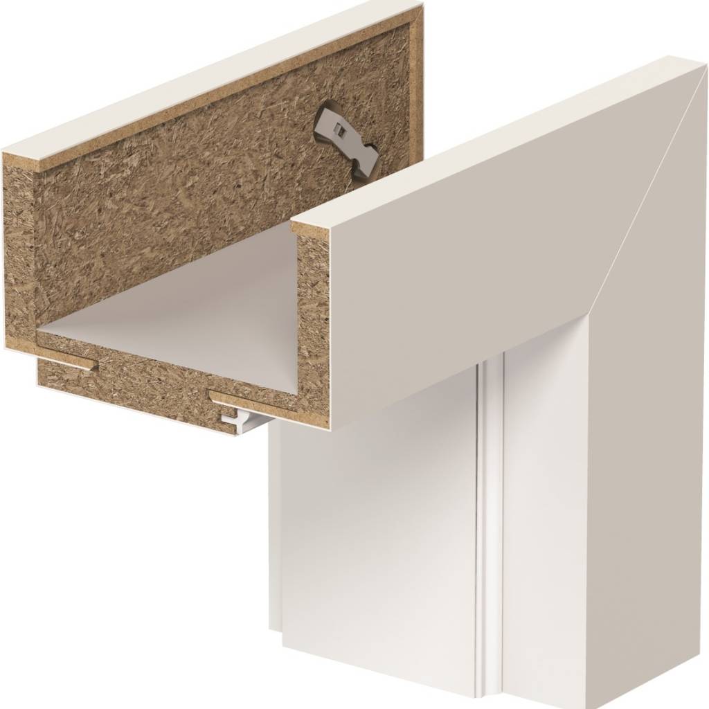 Ościeżnica regulowana Porta  SYSTEM ELEGANCE C 120-140  Lakier UV Lewa 80cm bezprzylgowa, OPAP0C0L08WBI0AZU80000R
