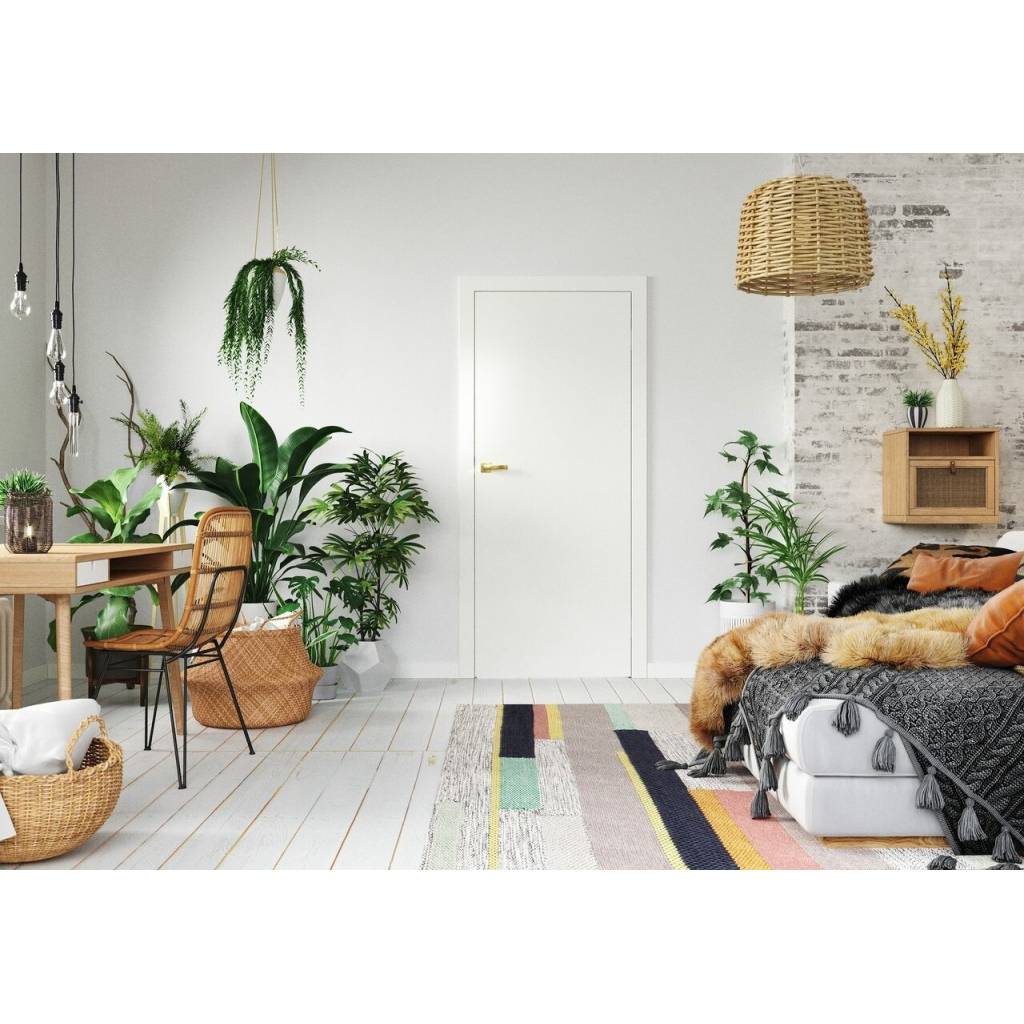 Ościeżnica regulowana Porta  SYSTEM ELEGANCE C 120-140  Lakier UV Lewa 80cm bezprzylgowa, OPAP0C0L08WBI0AZU80000R