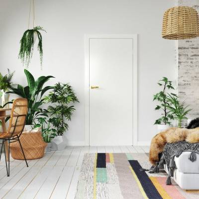 Ościeżnica regulowana Porta  SYSTEM ELEGANCE C 120-140  Lakier UV Lewa 80cm bezprzylgowa, OPAP0C0L08WBI0AZU80000R