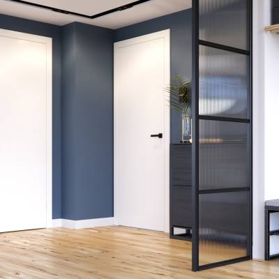 Ościeżnica regulowana Porta  SYSTEM ELEGANCE C 120-140  Lakier UV Lewa 80cm bezprzylgowa, OPAP0C0L08WBI0AZU80000R