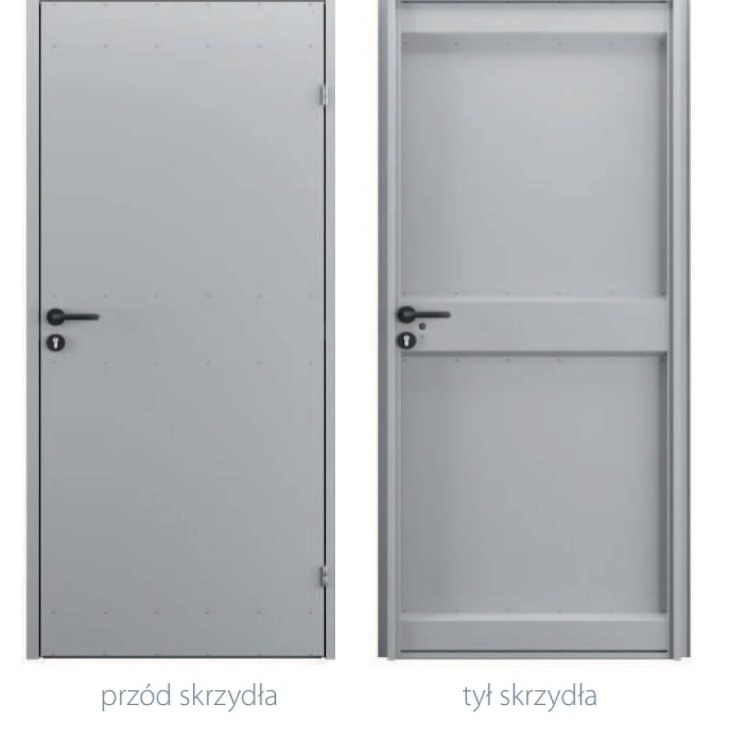 Drzwi uniwersalne metalowe Porta 80 model 2 , DNWPL2MU080000SP2K0000