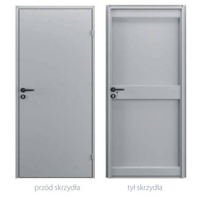 Drzwi uniwersalne metalowe Porta 80 model 2 , DNWPL2MU080000SP2K0000