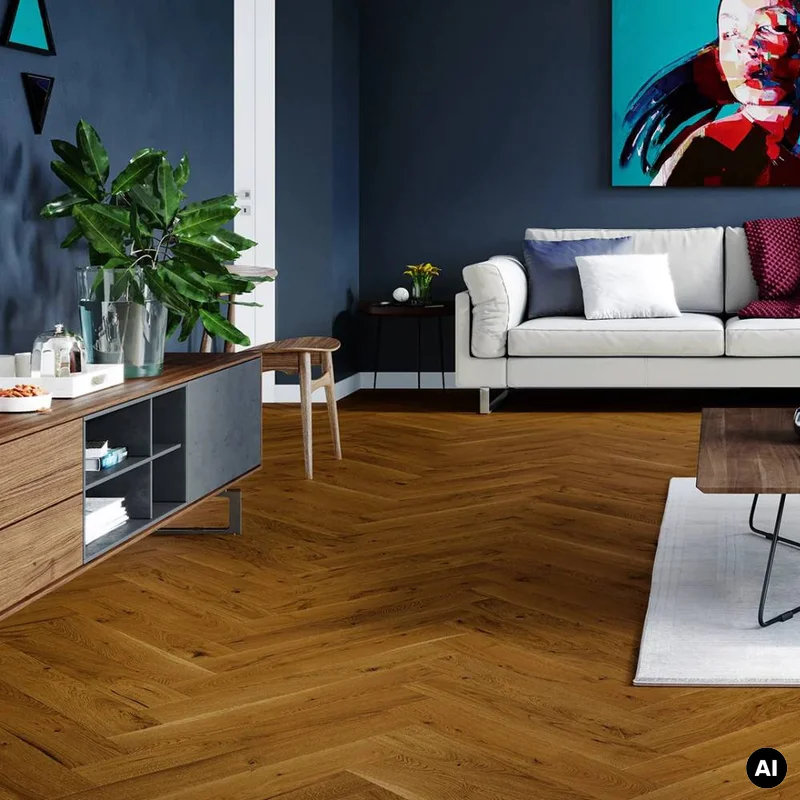 Podłoga drewniana Dąb Brown Sugar Jodła Klasyczna 14 mm,