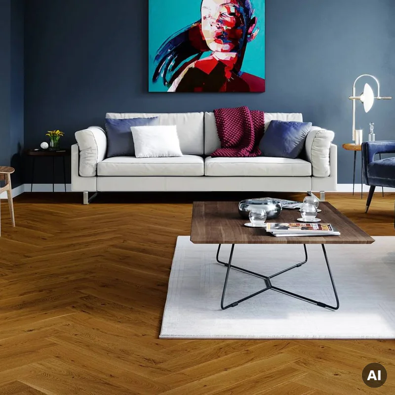 Podłoga drewniana Dąb Brown Sugar Jodła Klasyczna 14 mm,