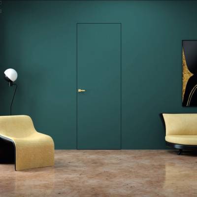 Drzwi Sara Eco 2 odwrotna przylga ukryte lewe 70 cm otwierane do wewnątrz plaster, 5901316034107