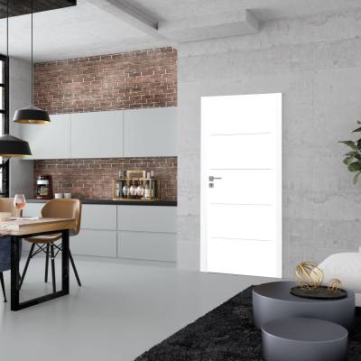 Drzwi DRE Binito 20 przylgowe lewe 70cm WC z podcięciem wentylacyjnym plaster miodu, DRE 400009835