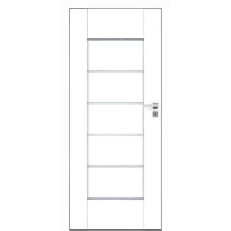 Drzwi Verso lewe przylgowe 80 cm WC z podcięciem wentylacyjnym płyta MDF, DRE 400009859