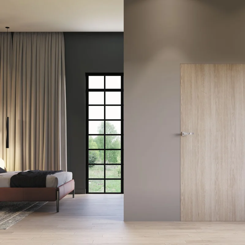 Ościeżnica aluminiowa Sara Eco 2 przylgowa Lewa 70 2z, DRE