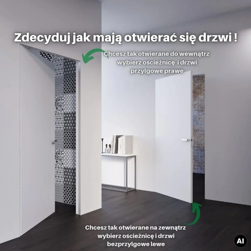 Ościeżnica aluminiowa Sara Eco 2 bezprzylgowa Lewa 80 2z,
