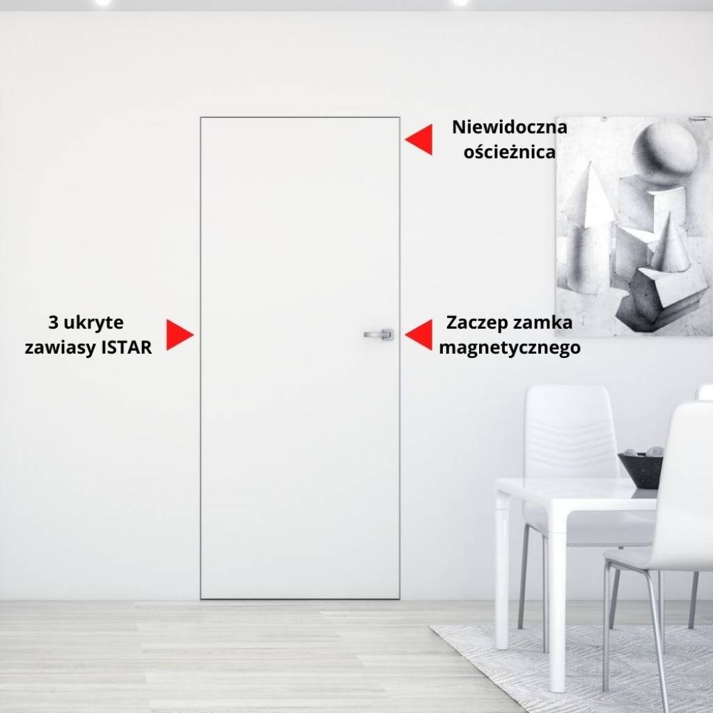 Ościeżnica aluminiowa Sara Eco 2 bezprzylgowa Prawa 70 3z , DRE 400010418
