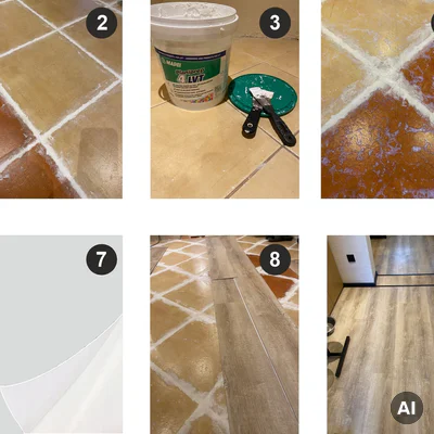 Panele Winylowe Samoprzylepne Mozaika Azulejo 1.3 mm Klasa 22, 0005