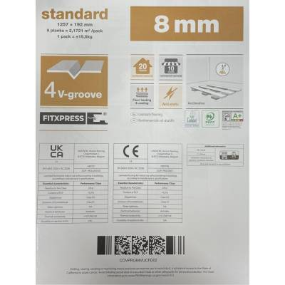 Panele Podłogowe Dąb Galston Natural 8VL00339 AC4 8 mm