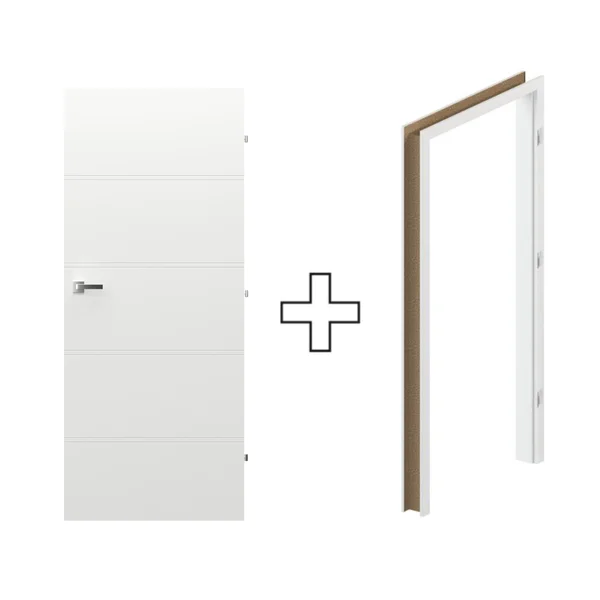 Komplet Drzwi + Ościeżnica Regulowana Porta Trim T prawe 9