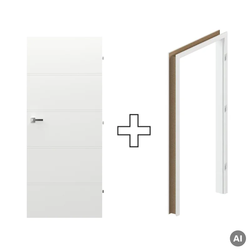 Komplet Drzwi + Ościeżnica Regulowana Porta Trim T prawe 8