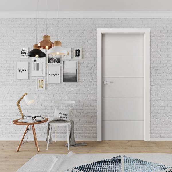 Komplet Drzwi + Ościeżnica Regulowana Porta Trim T prawe 80 przylgowe, TRIM SPXLT10P08LBI0SC30H000