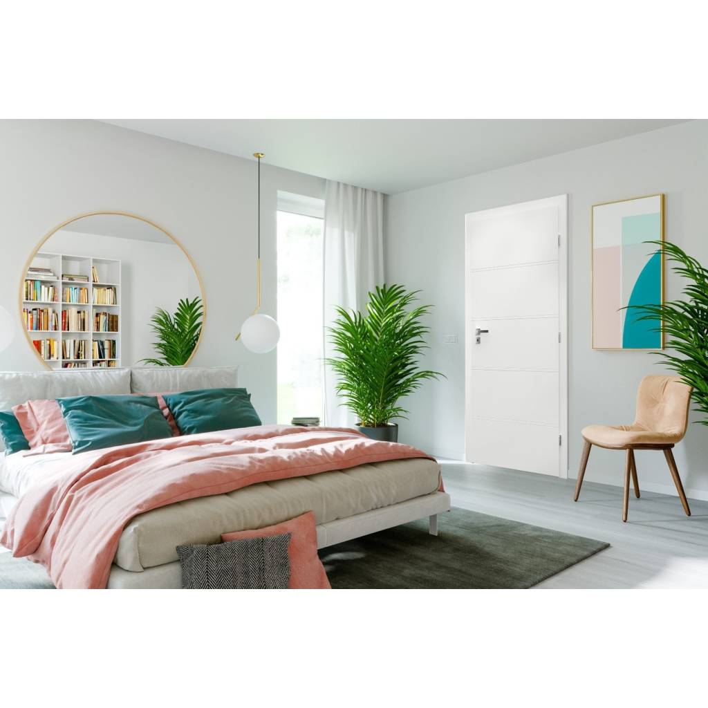 Komplet Drzwi + Ościeżnica Regulowana Porta Trim T prawe 80 przylgowe, TRIM SPXLT10P08LBI0SC30H000