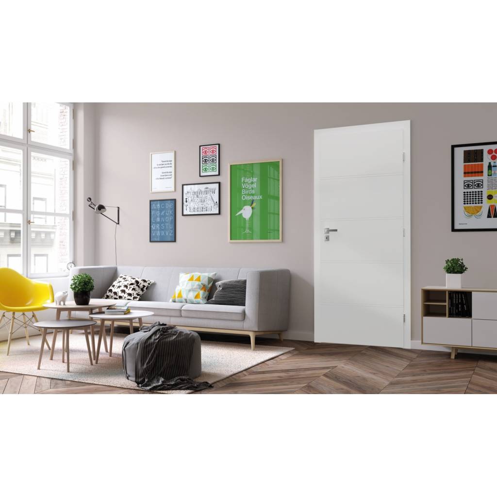 Komplet Drzwi + Ościeżnica Regulowana Porta Trim T prawe 80 przylgowe, TRIM SPXLT10P08LBI0SC30H000