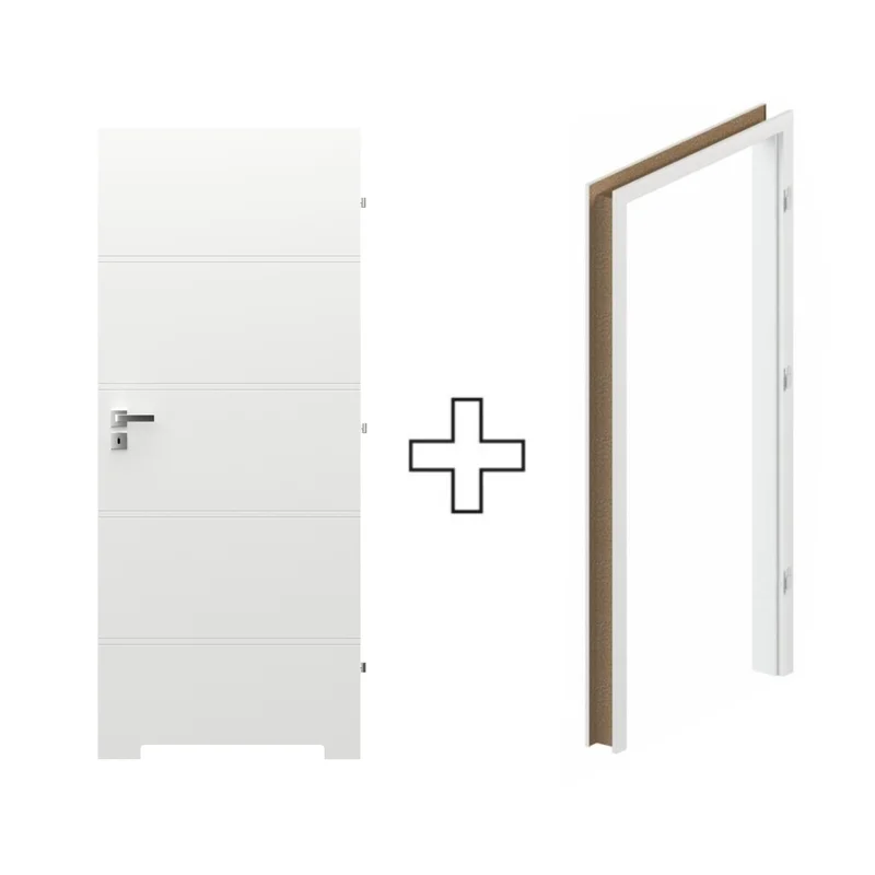 Komplet Drzwi + Ościeżnica Regulowana Porta Trim T prawe 8
